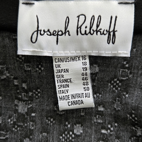 Joseph Ribkoff Black Eyelet Accent Jacket - Picture 8 of 14
